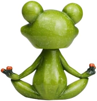 Creative Cute Frogs Figurines Shaking Head Frog Statue for Home Office Decor