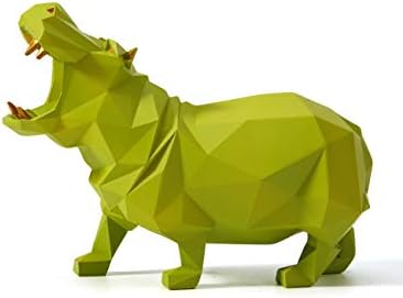 HAUCOZE Hippo Statue Animal Sculpture Figurine Modern Decor