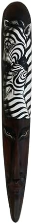 OMA African Zebra Wall Sculpture Wooden Decor