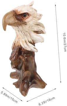 ULDIGI Animal Head Resin Eagle Statue for Home Office Decor