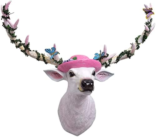 Lucky Deer Head Wall Sculpture Nordic Style Home Decor