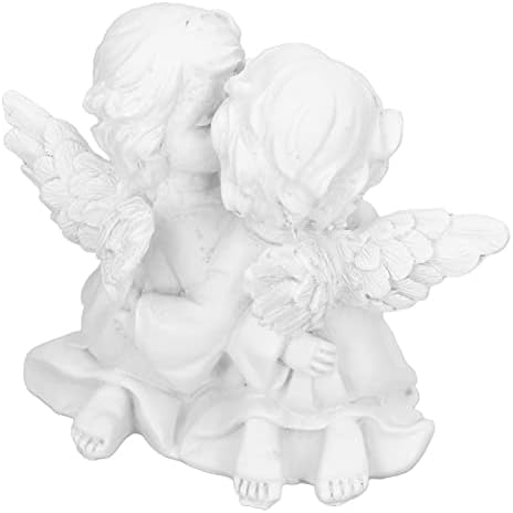 Cherub Figurine Garden Embracing Statue Decor