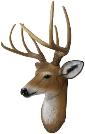 Ebros Gift Rustic 8 Point Buck Deer Wall Decor Sculpture