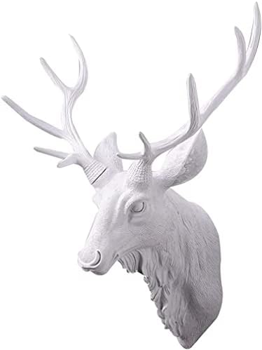 Retro Faux Deer Head Wall Sculpture Decor