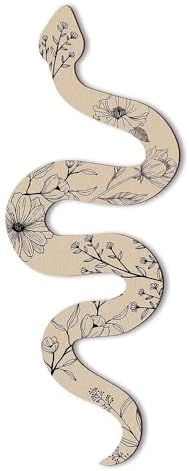 Rekeell Decorative Snake Wall Art Bohemian Style White