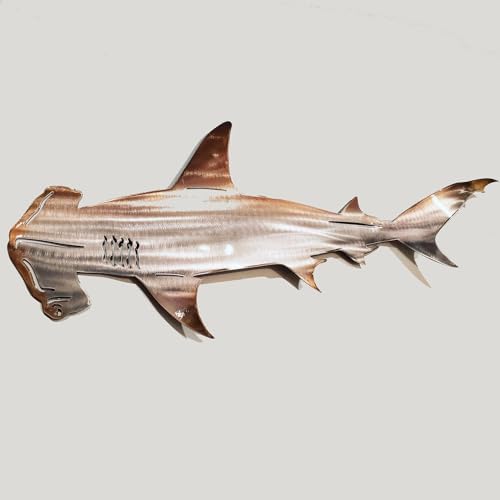 CATPAN Shark Wall Decor 50cm Stainless Steel Art