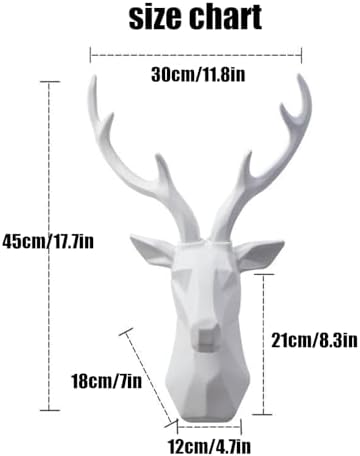 Animal Heads Wall Decor Resin Deer Head Sculpture Art