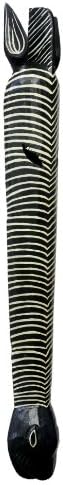 G6 Collection 39 Tribal Zebra Wooden Wall Mask Plaque