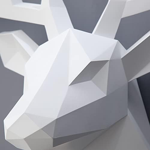 XYQXYQ Geometric Deer Head Wall Sculpture 1