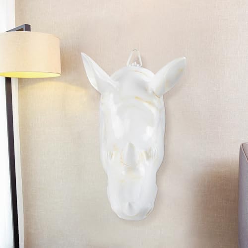 11 Inch Resin Rhino Head Wall Decor Art