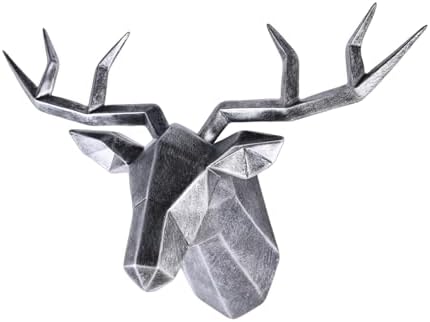 Copper Deer Head Wall Decor Gold Accent Stag Sculpture