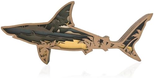 Laozai Wooden Forest Animals Shark Cabin Wall Decor