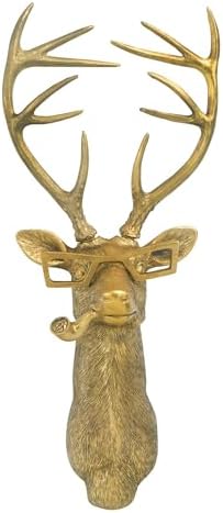 Majestic Deer Head Resin Wall Art Decoration