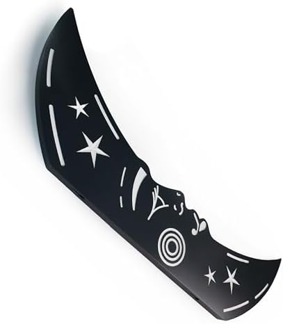 Craft and Plank 3D Floating Crescent Moon Wall Art Pack of 3 Black