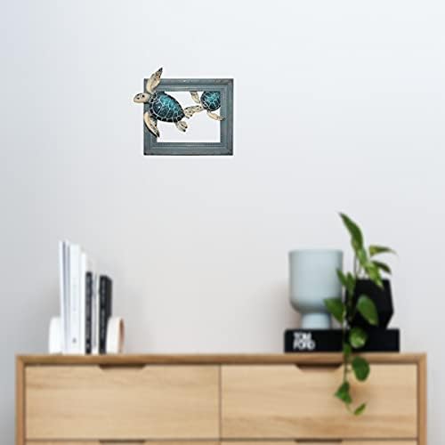 Comfy Hour Ocean Voyage 7 Inch Sea Turtle Wall Decor Frame