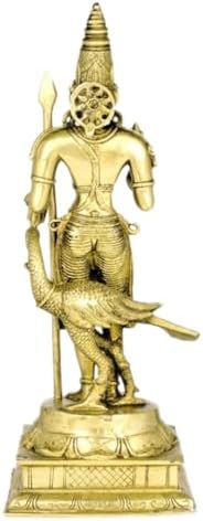 Lord Murugan Brass Statue 1575 Inch for Home Temple