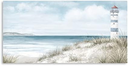 Kunstorner Lighthouse Canvas Wall Art 40x20 Large Framed Decor
