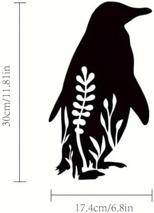Penguin Metal Wall Sculpture Art Decor