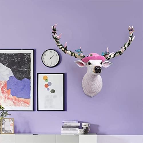 Lucky Deer Head Wall Sculpture Nordic Style Home Decor