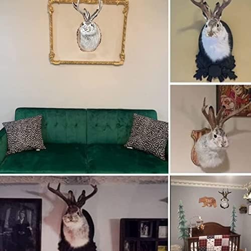 Antlers Head Sculpture Wall Hanging Decor