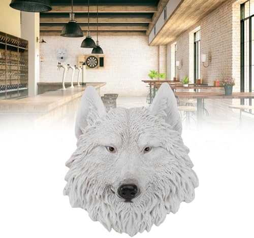 Flexman White Wolf Wall Decor Sculpture
