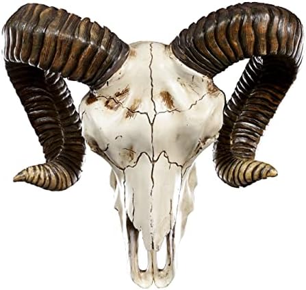 Pacific Giftware Ram Skull and Horns Wall Trophy Decor 11 Inch