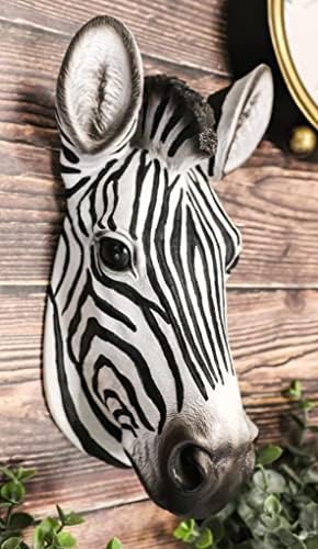 Ebros Madagascar Safari Zebra Wall Sculpture 95 Tall