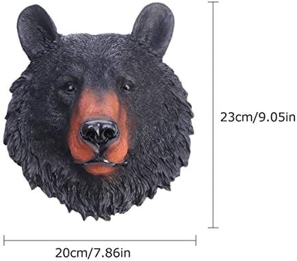 VOSAREA Resin Bear Head Wall Sculpture
