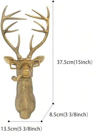 Majestic Deer Head Resin Wall Art Decoration