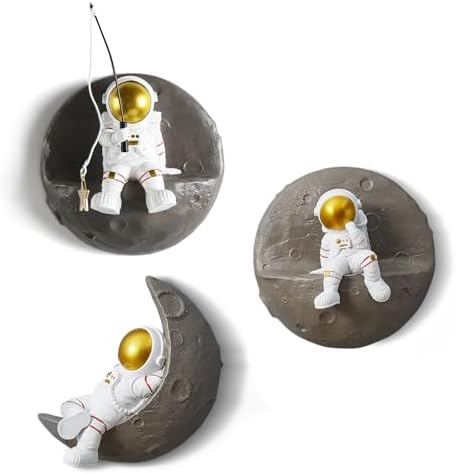 XGZY Astronaut Wall Sculptures 3PCS Set
