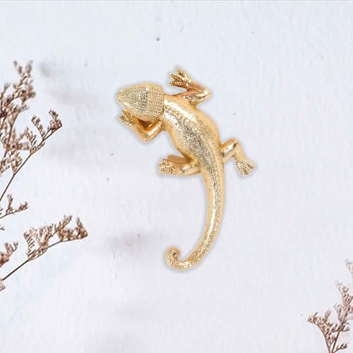 SnowOwl Gold Lizard Wall Sculpture Decor