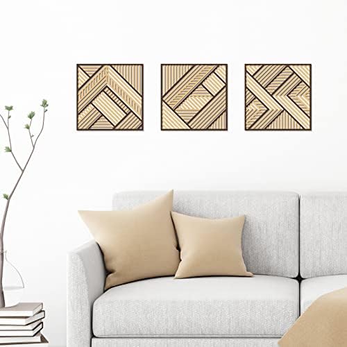 Tatuo 3 Pcs Geometric Wall Art Decor Panels