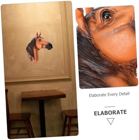 GRIRIW Artistic Resin Animal Head Wall Decor