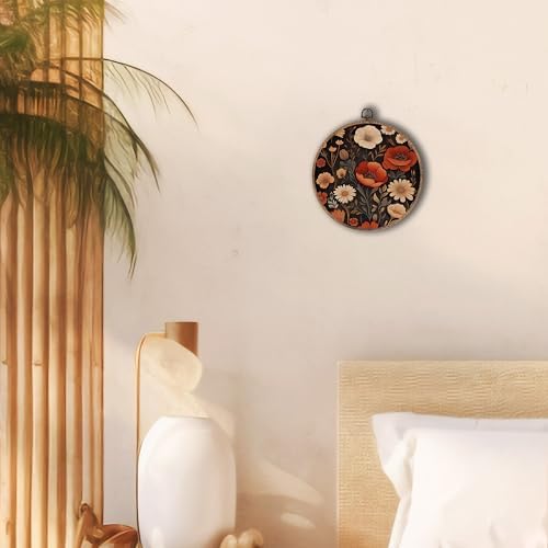 Tzhim Vintage Moody Floral Wall Art 10x10 Inch