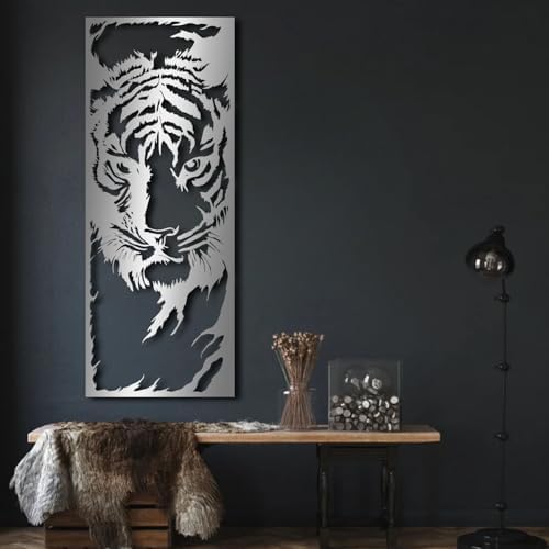 ENJOYOO Metal Tiger Wall Art 30x12in