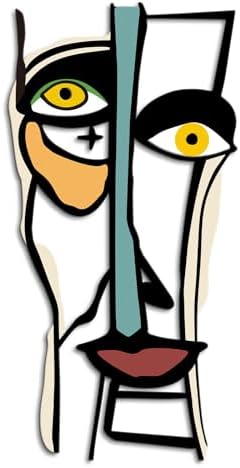 Kas Home Abstract Metal Wall Art Decor Modern Living Room Accent 8L x 16W