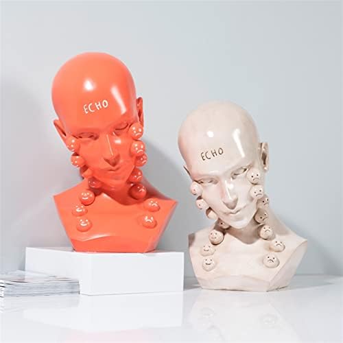 Dual Expression Statue Ornament for Desktop Happy or Unhappy Art Decor