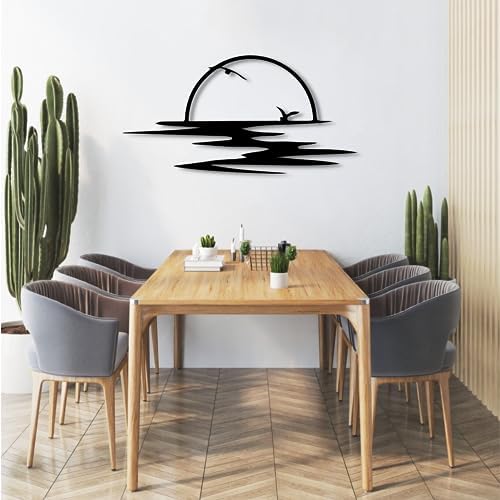 Sun Sparkle Metal Wall Art 27x13 Inch