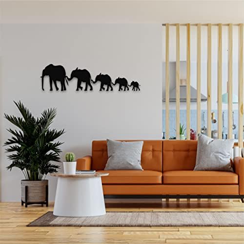 DEKADRON Big Elephant Family Wall Sculpture 30 x 8