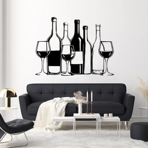 YDONVTI Metal Wine Wall Decor 53x39 Inch