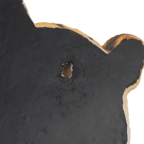 Yellow Animal Head Resin Wall Sculpture Decor