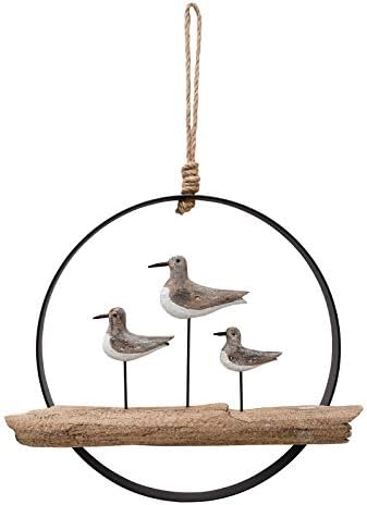 Rustic Wooden Seabird Wall Hanging Decor