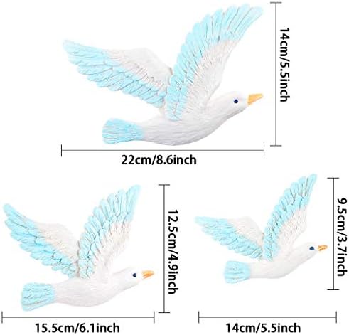 MDLUU 3 Pcs Seagull Wall Art Decor