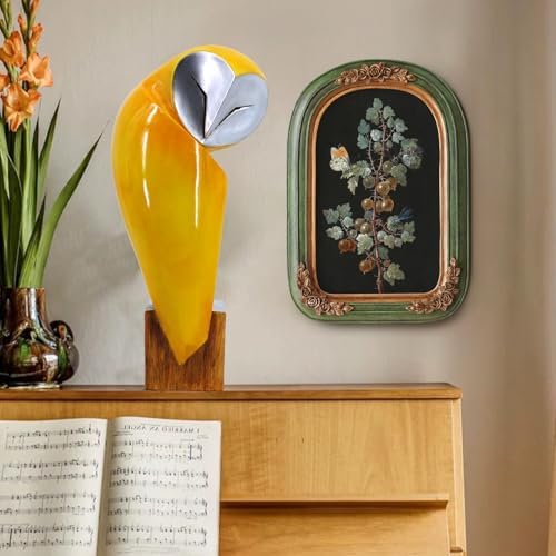 15 Inch Handmade Owl Statue for Home Decor