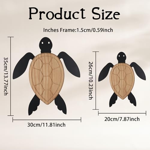 Oakrain Sea Turtle Wall Decor Set of 2