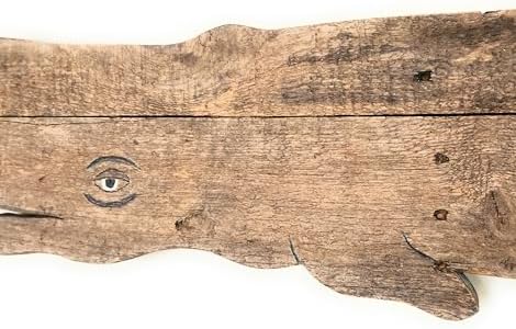 Handmade Wooden Whale Wall Decor