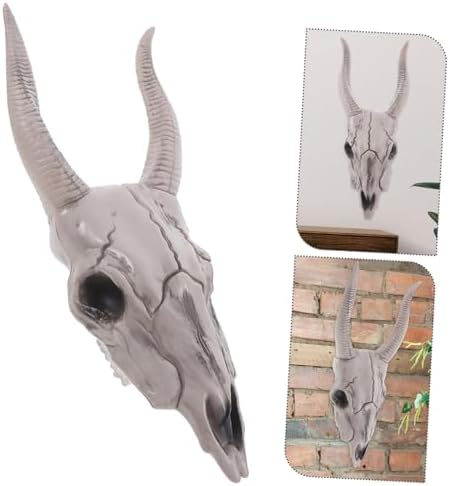STOBAZA Skull Goat Head Wall Hanging Sculpture Gothic Halloween Decor
