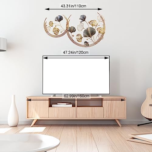 CDDUOLA 3D Wall Decor Handmade Golden Ginkgo Leaf Sculpture 2 Pack