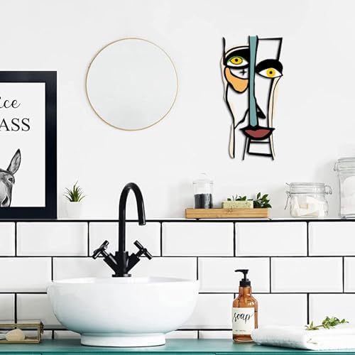 Kas Home Abstract Metal Wall Art Decor Modern Living Room Accent 8L x 16W