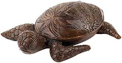 Siluyado Hawaiian Turtle Wall Sculpture - Ocean Resin Decor for Bathroom